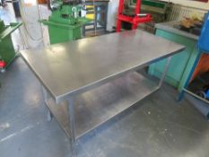 Stainless steel table 900 x 770