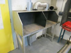 Two division metal welding bench 1800 x 460