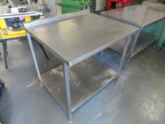 Stainless steel table 1500x700