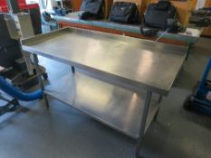 Stainless steel table 700x1500