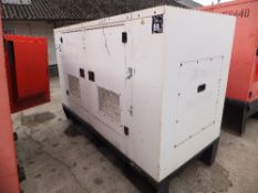 FG Wilson Perkins 30kva generator, 23475 hrs This lot is sold on instruction of Speedy