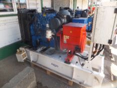 FG Wilson 45kva skid mounted open set 52,675 hrs This lot is sold on instruction of Speedy