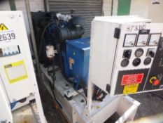 FG Wilson 45kva skid mounted open set 54,959 hrs, no ignition switch This lot is sold on instruction