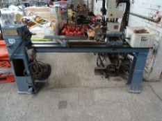 Whem Engineering wood lathe with parts and accessories, 6ft bed