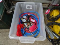 Oxy acetylene welding outfit with gauges & hoses