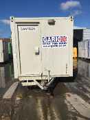 14x8 mobile welfare canteen toilet 8831 c/w generator 12411