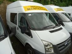 Ford Transit 115 T350L RWD Transit Panel Van (2009) Registration No: YK09 WZD 2402cc diesel, 124,674