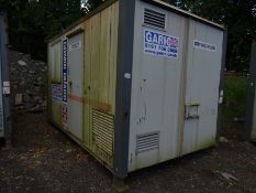 Combiguard 14ft x 8ft 12v welfare unit unit (14205) Fresh water & waste tank, canteen, toilet &