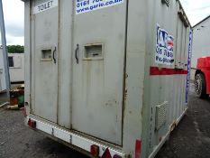 Armadillo 6 240v mobile canteen & toilet (14025) c/w generator