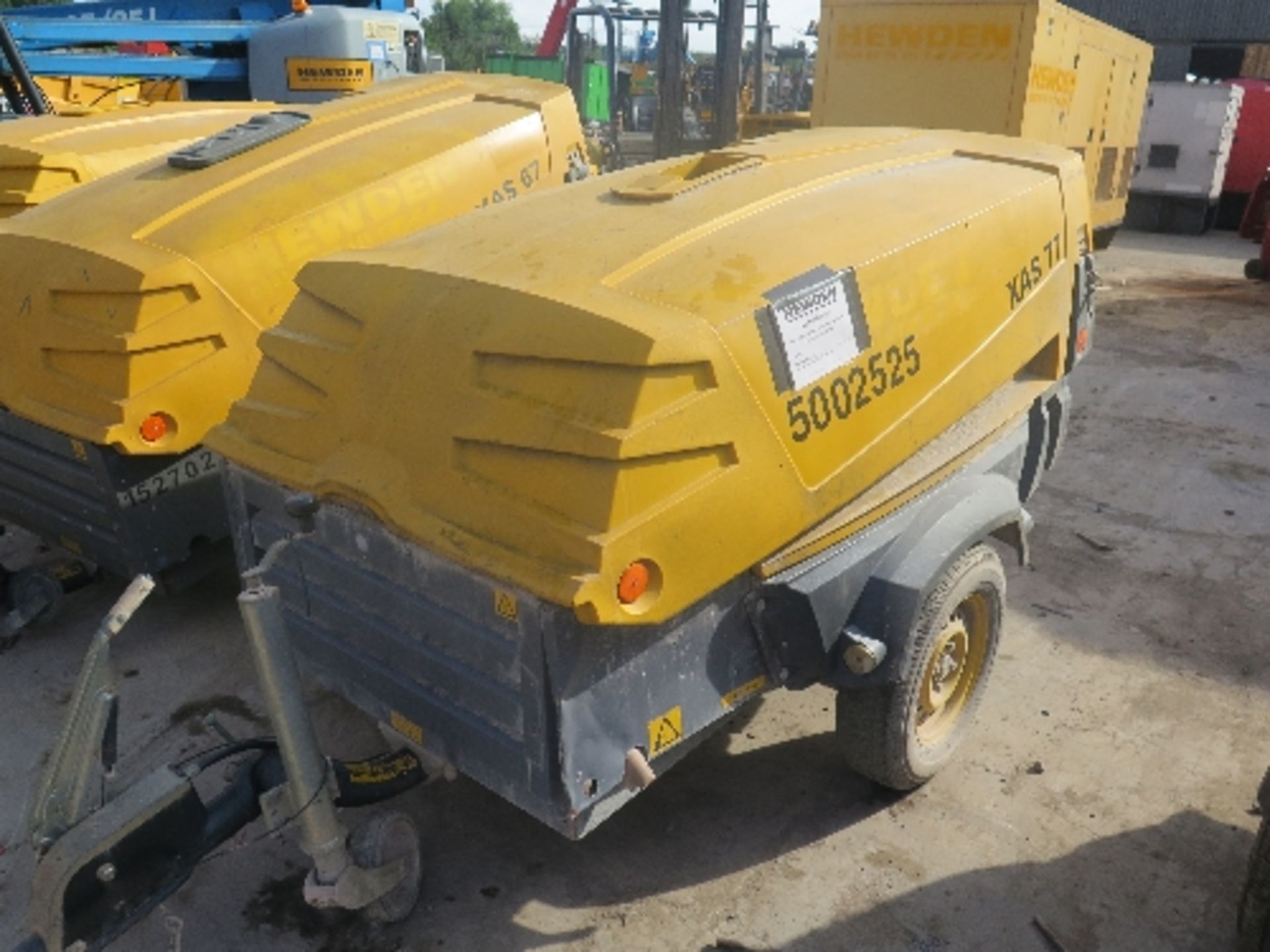 Atlas Copco XAS77 compressor (2008) 1,652 hrs 5002525