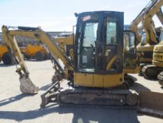 Caterpillar 303C CR zero tail swing excavator (2008) 1,989 hrs 5002755 - see notes