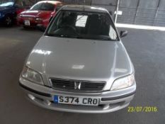 Honda Civic 1.4I - S374 CRO Date of registration: 07.08.1998 1396cc, petrol, automatic, silver