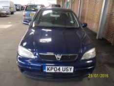 Vauxhall Astra LS 8V - KP04 USY Date of registration: 14.04.2004 1598cc, petrol, manual, blue