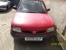 Nissan Micra Shape - R939 ULP Date of registration: 13.08.1997 998cc, petrol, manual, red Odometer