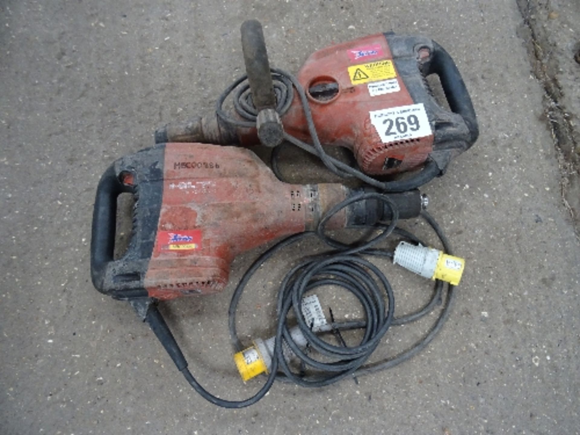 2 Hilti 706 AVR air breakers 110v