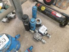 6 assorted hydraulic jacks