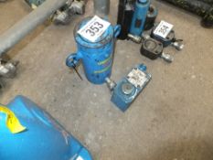 50 tonne hydraulic jack & 10 tonne hydraulic jack