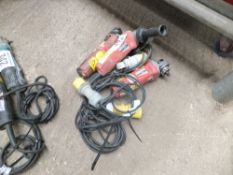 2 Milwaukee grinders 110v & Hilti 110v grinder