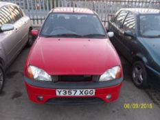 Ford Fiesta Zetec S - Y357 XGG Date of registration: 27.04.2001 1596cc, petrol, manual, red Odometer
