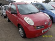 Nissan Micra E - WU03 ZNS Date of registration: 03.03.2003 998cc, petrol, manual, red Odometer