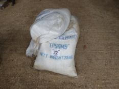 3x 25kg bags of Epsom salts