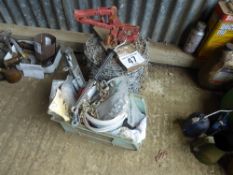 Qty of barbed wire & other fencing items