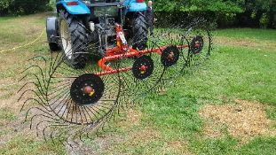 DW Tomkin 4 wheel hay tedder