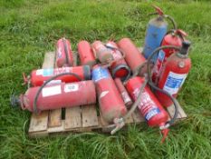 Qty of fire extinguishers