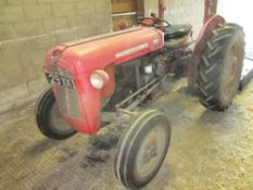 Massey Ferguson 35 tractor (1962), 1074 hours, registration no 29 XKX, VIN SNM281541