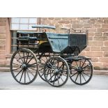 CONTINENTAL PHAETON - To suit 14 to 15.2 hh; well finished in dark green and black with fine