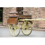 JAUNTING CAR - Built by Johnson of York to suit 16 hh and over; the natural varnished wooden body