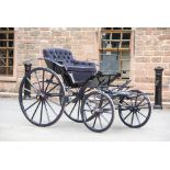 DOCTOR'S PHAETON - Built by Wales & Son, York; an elegant vehicle finished in dark blue with