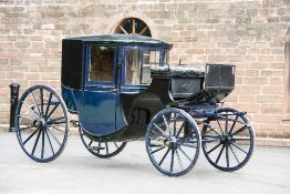 BOW-FRONTED BROUGHAM - Built by Drohan & Son, Carrick, on iron shod wheels, to suit 15 to 16 hh,
