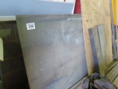Quantity of steel plates and box sections
