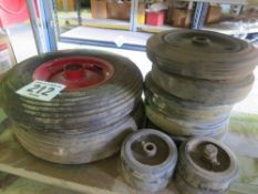 Assorted wheels and tyres