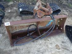 Ditching bucket with tilt hitch 50mm pins