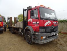 Mercedes Benz 26 tonne plant lorry DG52 GDE (2002) 849,633km 8.5m bed. 1st axle spring suspension,