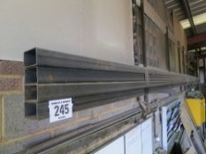 Quantity of box section steel