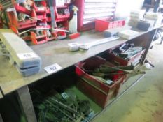 Steel work bench