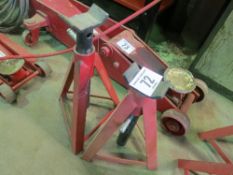 Pair of adjustable axle stands