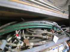 Quantity of assorted hydraulic hoses