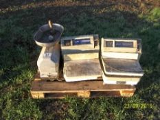 Crypto mincer & 2 Avery weigh scales