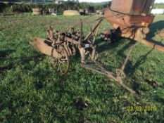 Ransommes Motrac 2 furrow trailed plough