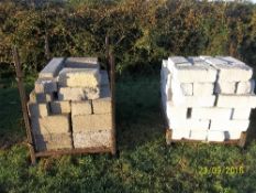 2 pallets of concrete blocks