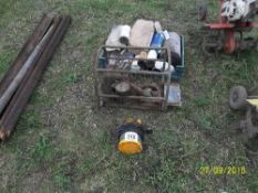 Box engine filters, generator and electric pump