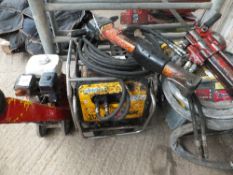 JCB power pack and hose, and gun