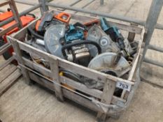 Pallet of cut off saw spares