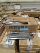 Large quantity of assorted Cotswold heavy and standard duty friction hinges
