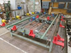 Horizontal frame pneumatic assembler press, 12ft x 8ft
