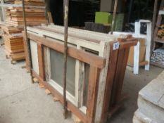 6 No. floor-height double glazed, timber window frames